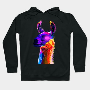 Llama portrait Hoodie